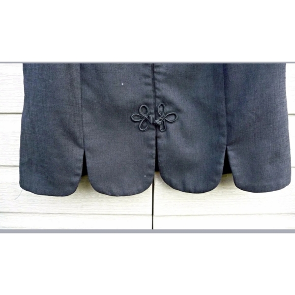 LESLIE FAY Skirt Suit Set Black Size 10P - Picture 3 of 4